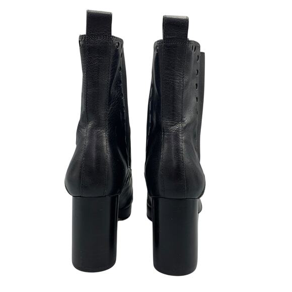 Orla Kiely Clarks Dixie Platform Boots US 9M Black Leather Dark Academia Witchy - Picture 6 of 12